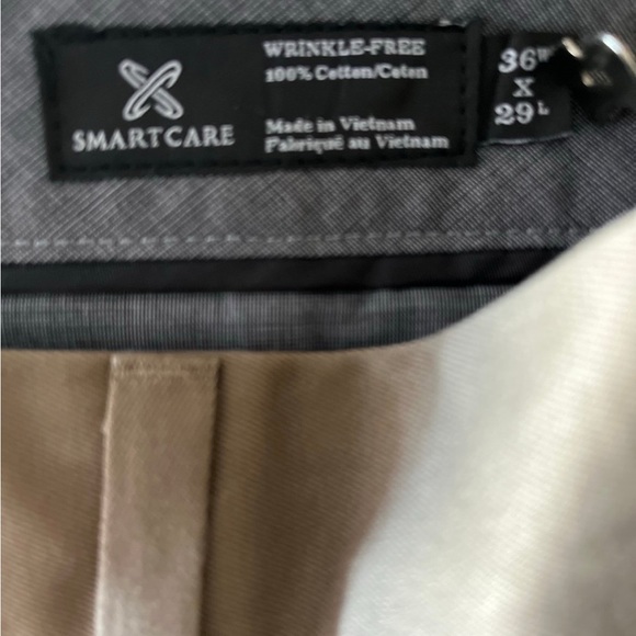 🌺 Nordstrom Men’s Non Iron Chino Taupe Pants- Size 36 x 29 - New - Picture 5 of 10